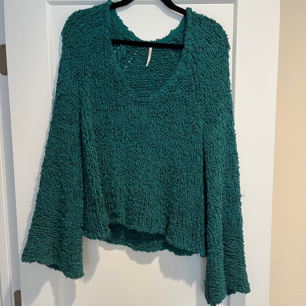 Free People Knit Bell Sleeve Sweater